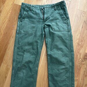 Orslow SLIM olive green fatigue pants, size small (02 Japan)